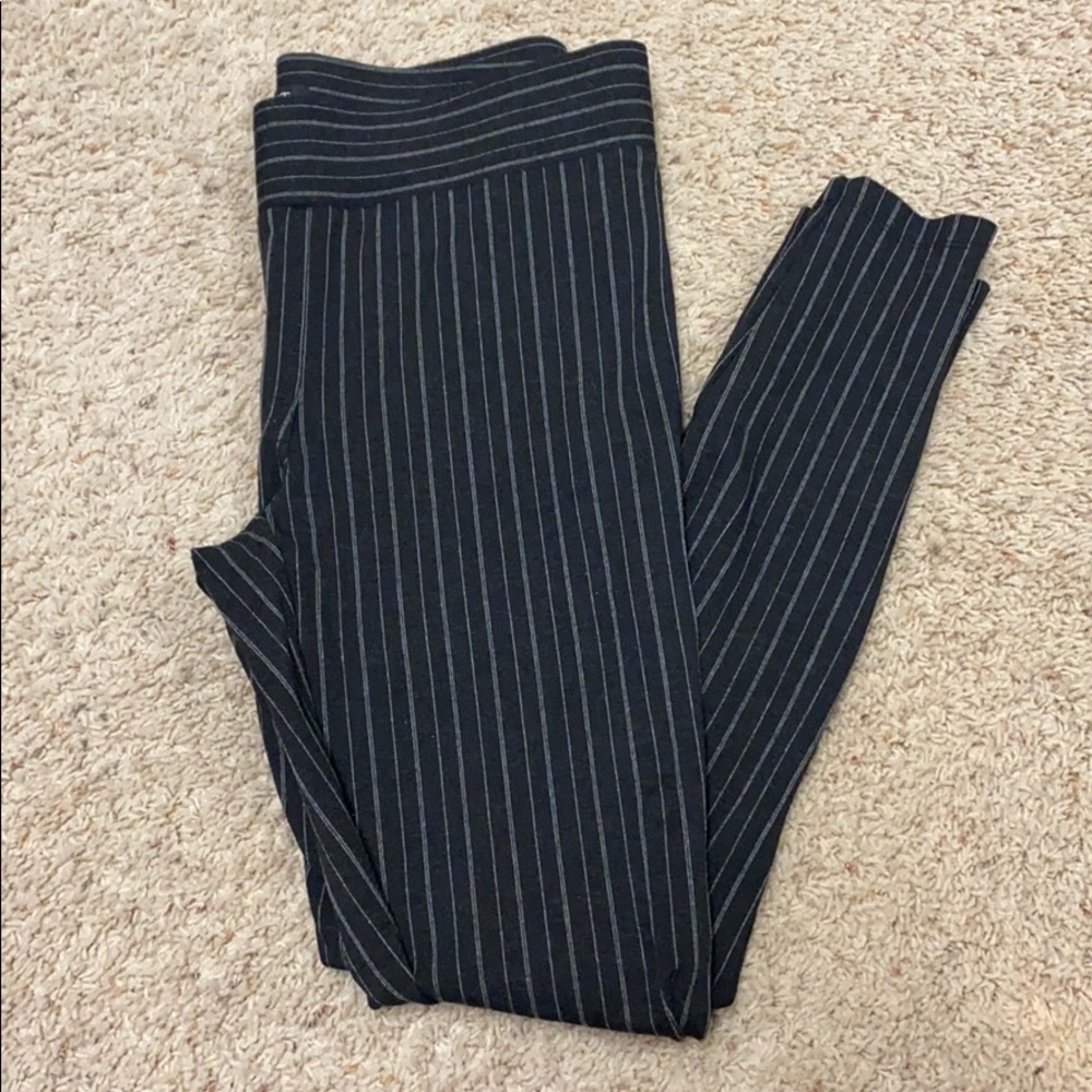 Loft pinstripe leggings in ponte